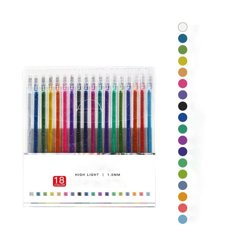 🎨 Glitzernder Gelstift-Set🎄Leuchtende Farben, grenzenlose Kreativität