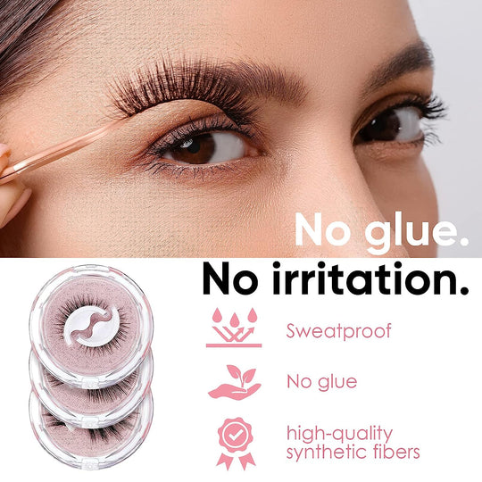 ❤️‍🔥Kauf 1 und bekomme 1 gratis dazu（2 Paar）✨Wiederverwendbare selbstklebende Wimpern