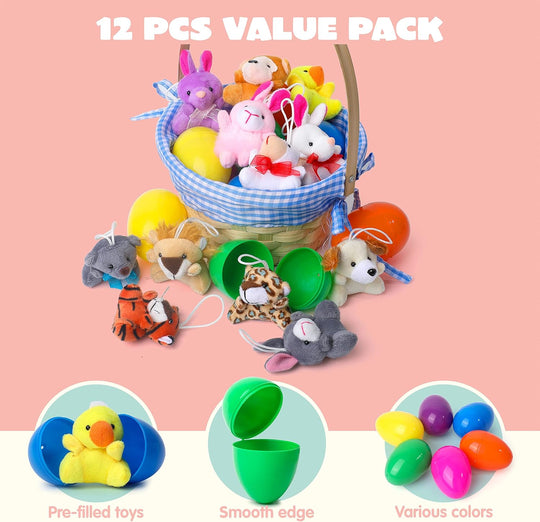 🐣 Dyrenøkkelring med eggeskall – plysjanheng som påskegave til barn🎁