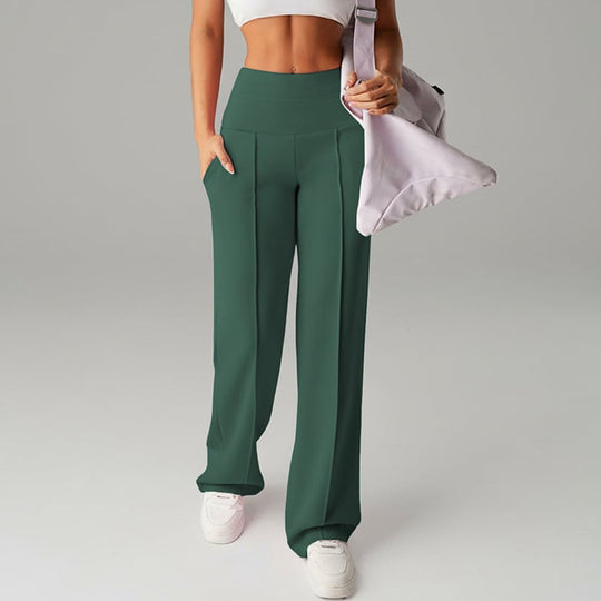 ⌛ Nur noch 3 Tage – 50 % auf alles! ⏰ 50.000+ VERKAUFT!💕 Damen-Unifarbene Weite Straight-Leg-Hose