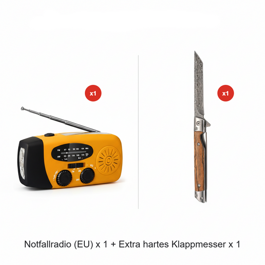 📻 50% RABATT! ⚡ Solar-Kurbel Notfallradio – Mit Powerbank, Wetteralarm, USB &amp; 7 Tage Akku für Outdoor &amp; Krise 🌧️