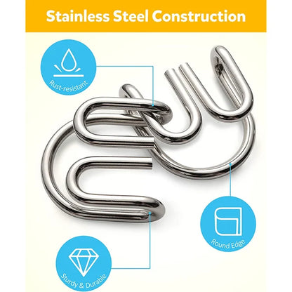 Metall Puzzle Ring achtteilig blaue Version Denksportaufgaben