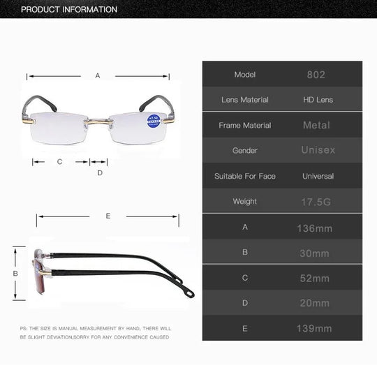 🎁🔥Neue Lesebrille mit Saphirglas und hohem Blaulichtschutz für den doppelten Gebrauch✨