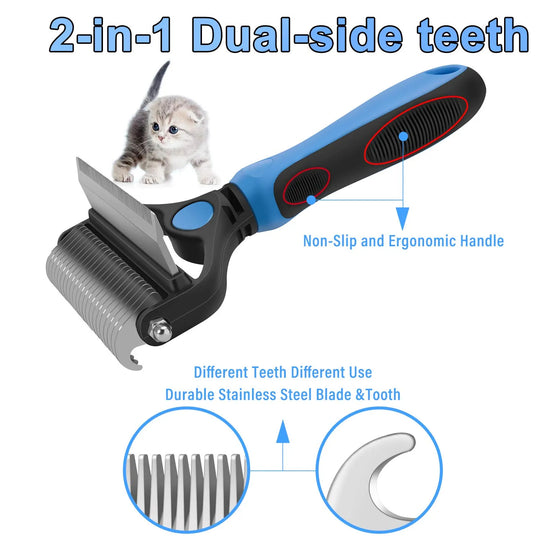 🐶Dual-Sided Pet Grooming Comb for Dogs &amp; Cats