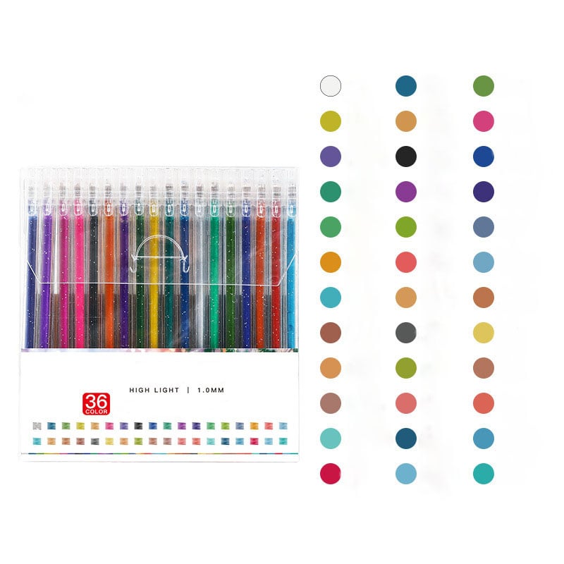 🎨 Glitzernder Gelstift-Set🎄Leuchtende Farben, grenzenlose Kreativität