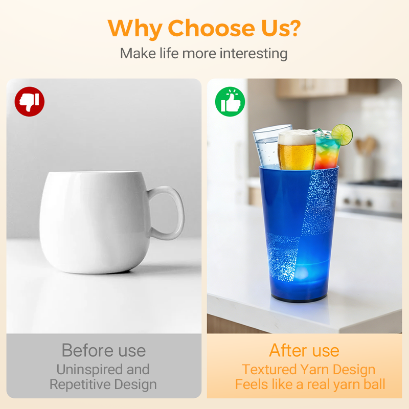 🥤Wasseraktivierter LED-Leuchtbecher mit Strohhalm – Für Partys, Bars &amp; Veranstaltungen✨