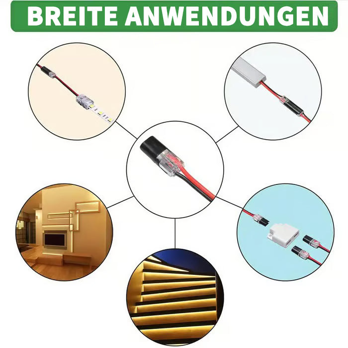 💘 Valentinstagsangebot: 50% Rabatt! 🔌 Doppeldraht-Steckverbinder mit Verriegelungsklip – Sicher & Schnell verbinden in 70% weniger Zeit!
