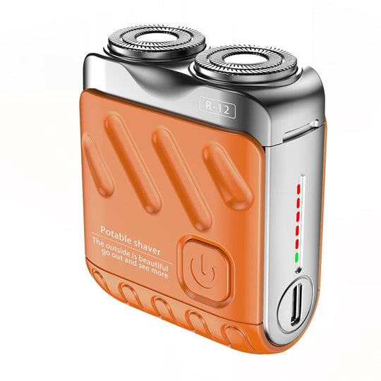 🎉50% RABATT🎁tragbarer rotierender Elektrorasierer mit zwei Ringen