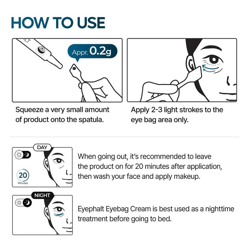 [Dr.Melaxin Official] Eyephalt Eye Cream | Eye Bag Remover Puffiness, Dark Circles, Wrinkles, Eye Skin Care EGF Anti-Aging, Niacinamide &amp; Ceramide, 0.33 fl.oz