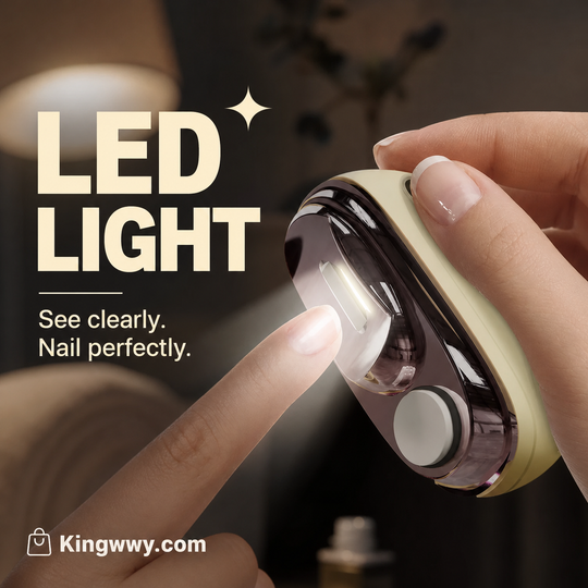 🎉 2026 Sale — Over 113,000 Sold! ✂️ 2-in-1 Smart Electric Nail Clipper &amp; Polisher – Anti-Pinch Safety &amp; LED Light 💅