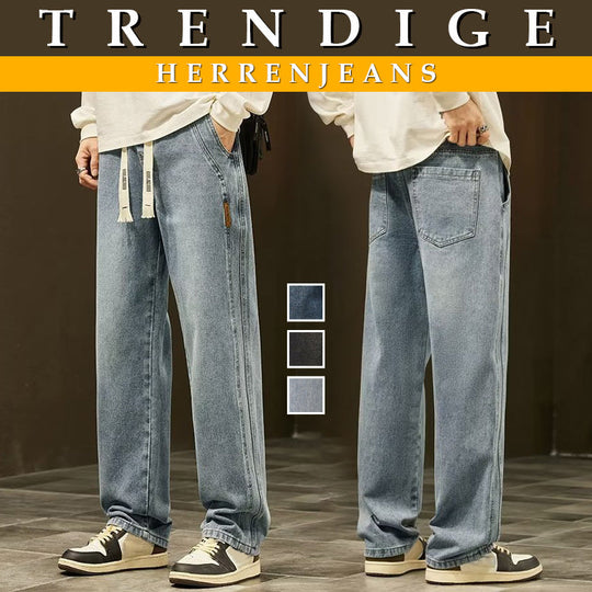 🔥2025 Heta Nyheter💥Lösa raka jeans för män