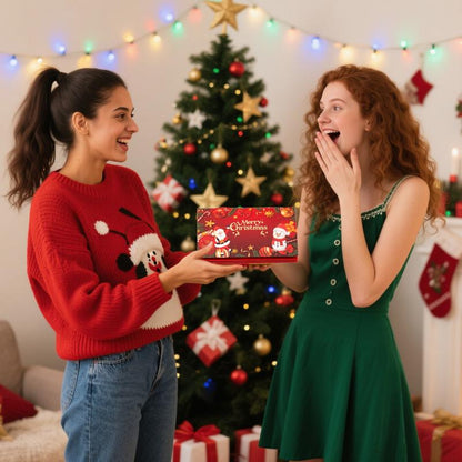 🔥Letzter Tag - Kaufe 2 bekomme 1 gratis🎁🎄Weihnachtsgeldumschlag mit Geldklammer