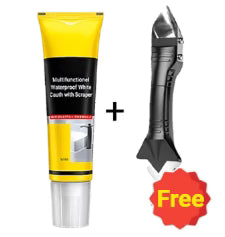 🏠 KAUFE 2, ERHALTE 1 GRATIS! ⛏️ Weiße Dichtungsmasse Multifunktion – Wasserdicht, Schimmelresistent &amp; Mit Abzieher 🧱