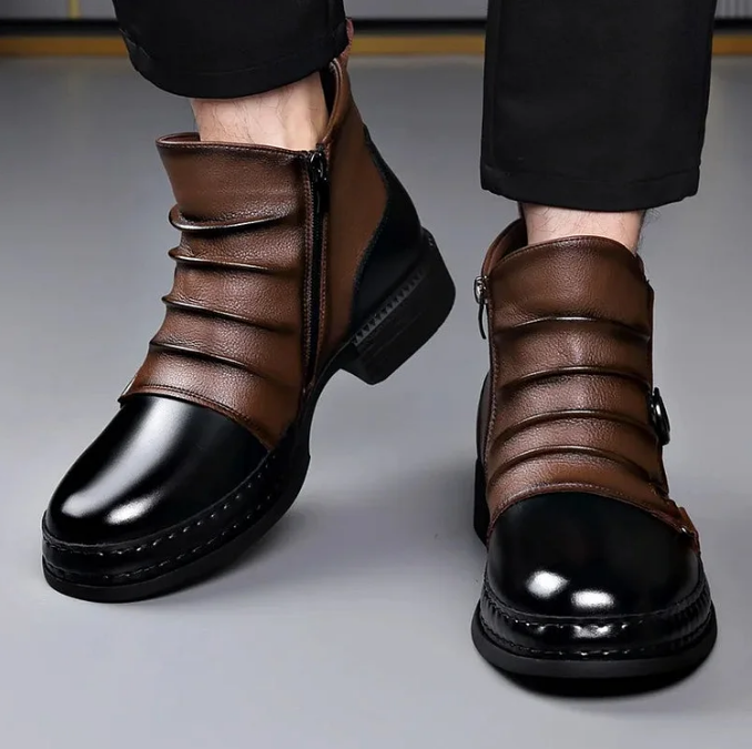 🏆50% RABATT👞Herren-Stiefeletten aus echtem Leder