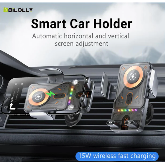 🔥HEISSER VERKAUF 50 % RABATT🎁⚡Über 50.000 verkauft! 📱Intelligente 2-in-1 Auto-Drehbare Handyhalterung &amp; Kabelloses Ladegerät⚡