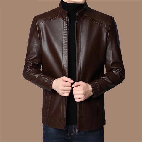 ⏳Zeitlich begrenzt 50 % Rabatt🍂Herrenjacke aus Leder mit warmem Plüschfutter