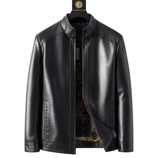 ⏳Zeitlich begrenzt 50 % Rabatt🍂Herrenjacke aus Leder mit warmem Plüschfutter