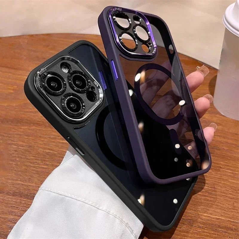 Getönte, stoßfeste, magnetische iPhone-Hülle.📱✨
