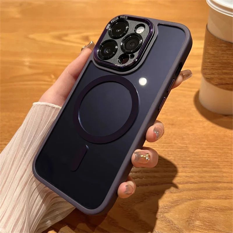 Getönte, stoßfeste, magnetische iPhone-Hülle.📱✨