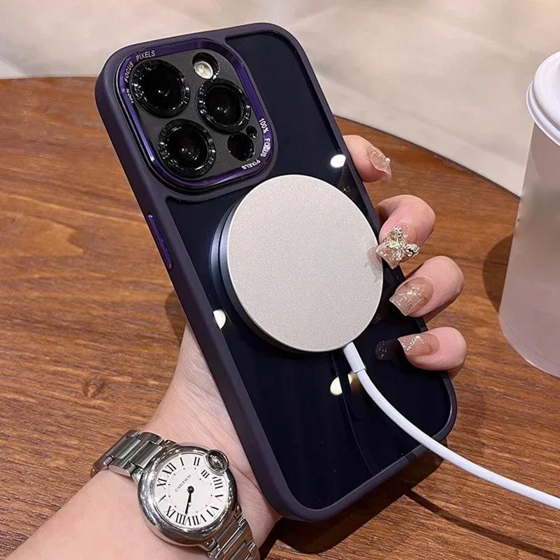 Getönte, stoßfeste, magnetische iPhone-Hülle.📱✨