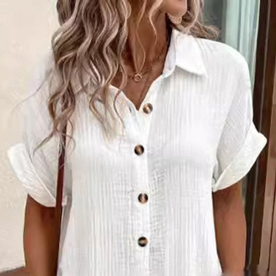 ✨Short Sleeve Shirt Dress - Soft, Pocketed &amp; Effortlessly Stylish💃
