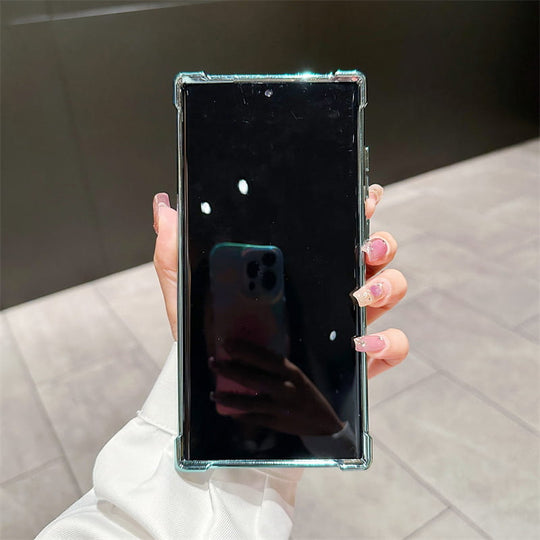 Étui de téléphone portable transparent gyroscope avec support magnétique pour Samsung S22-25