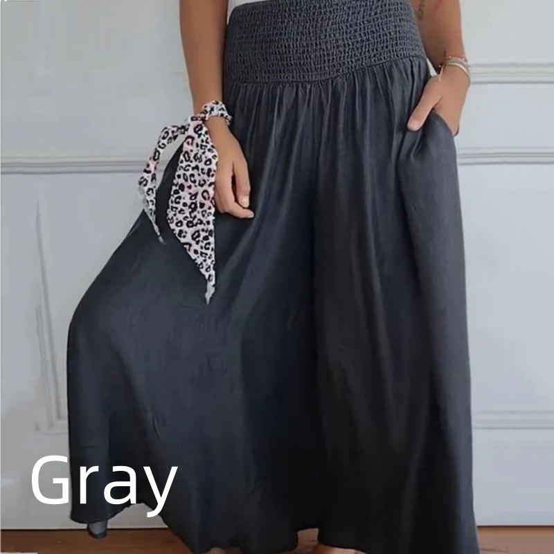 💥60% discount for a limited time💥Trendy wide leg women's pants with high waist and pockets