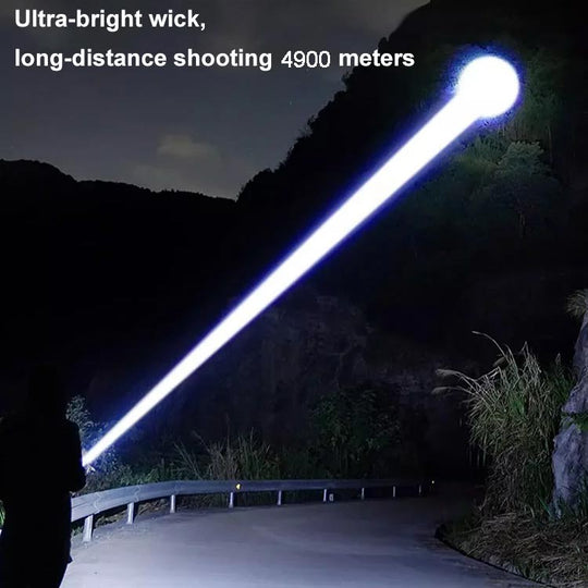 Superstarke, zoomfähige Taschenlampe