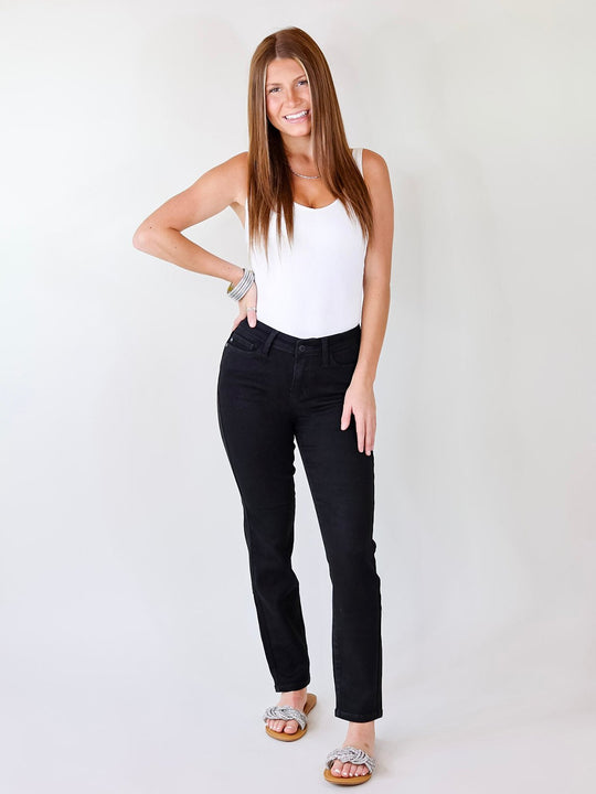 🔥 HOT SALE ！！！👖 Tummy Control Cuffed Slim Fit Jeans