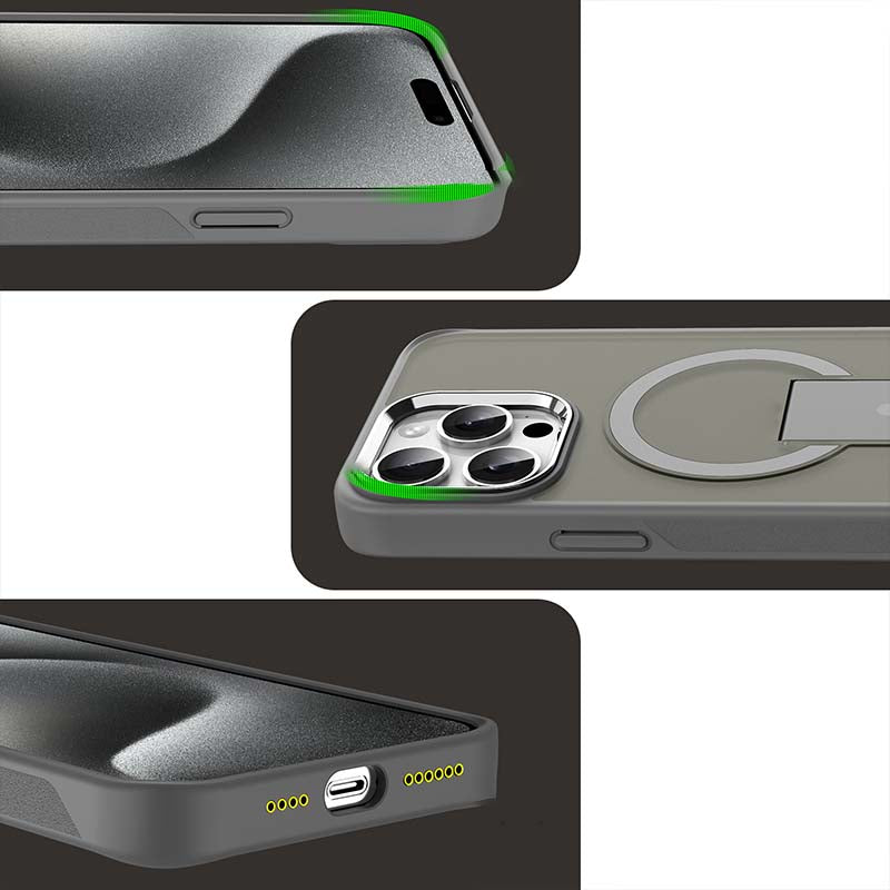 🔥Magnetische stoßfeste Handyhülle mit Ständer für iPhone 16-13 Serie