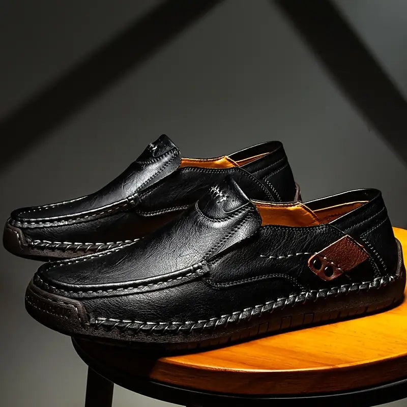 🔥Atmungsaktives Kalbsleder🔥Klassische, bequeme Lederschuhe für Herren【Kostenlose Lieferung】