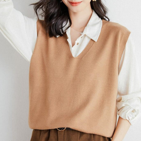 💥Zeitlich begrenzt 60 % RABATT 🌸Ultraweiche Strickweste mit V-Ausschnitt für Damen
