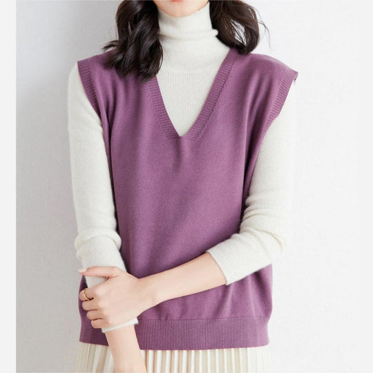 💥Zeitlich begrenzt 60 % RABATT 🌸Ultraweiche Strickweste mit V-Ausschnitt für Damen