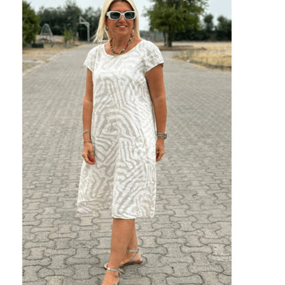 ✨Nuovo abito casual vintage boho con stampa 2024💃