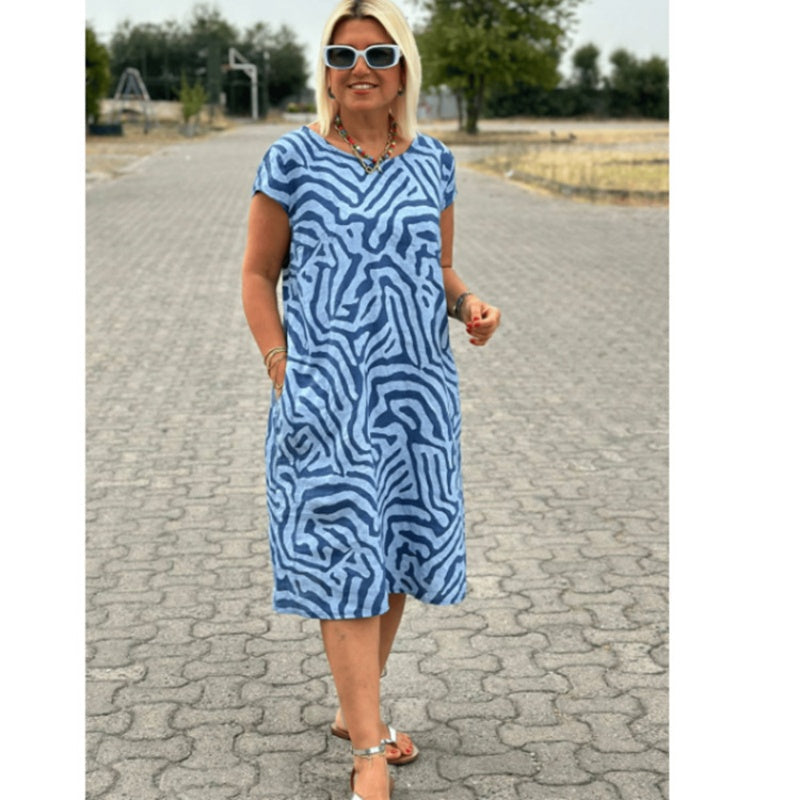 ✨Nuovo abito casual vintage boho con stampa 2024💃