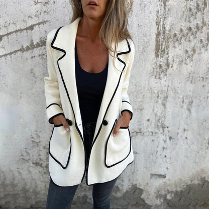 🌸Herbstschlussverkauf🌸Zeitlich begrenzt 53 % RABATT💕Stilvolle doppelseitige Wolljacke für Damen