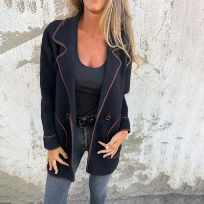 🌸Herbstschlussverkauf🌸Zeitlich begrenzt 53 % RABATT💕Stilvolle doppelseitige Wolljacke für Damen