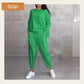 Ensemble en 2 parties avec haut à manches longues avec un décolleté circulaire ＆ Pantalon