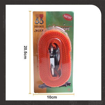 🔗 KAUFE 2, ERHALTE 1 GRATIS! 🚗 4m Abschleppseil mit Haken – 3t Tragkraft, Stabile Ösen & Für Pkw & Geländewagen ⚡