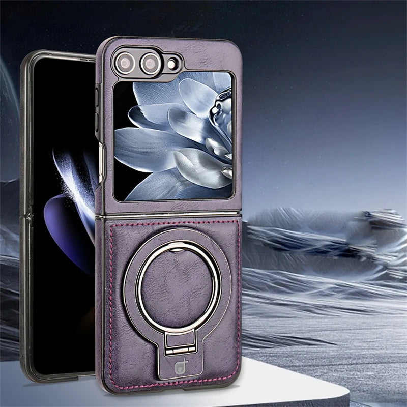 Magnetische Handyhülle mit Ringständer für Galaxy Z Flip Serie