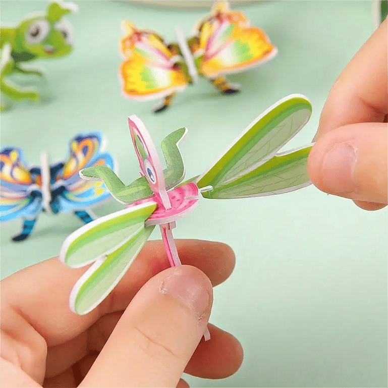 🧩 JULETILBUD 50 % RABATT! ✨ Pedagogisk 3D-tegneseriepuslespill - 57 brikker med sterke farger for kreativ læring hos barn 🎨👧