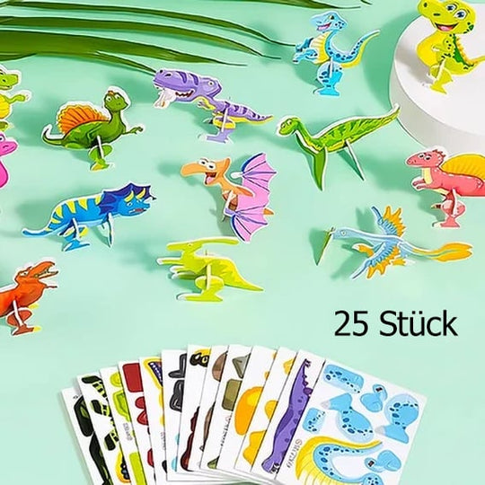 🧩 JULETILBUD 50 % RABATT! ✨ Pedagogisk 3D-tegneseriepuslespill - 57 brikker med sterke farger for kreativ læring hos barn 🎨👧