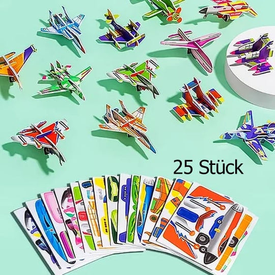 🧩 JULETILBUD 50 % RABATT! ✨ Pedagogisk 3D-tegneseriepuslespill - 57 brikker med sterke farger for kreativ læring hos barn 🎨👧