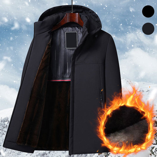 ❄️Warmes Geschenk🔥Dicker Thermo-Parka mit Kapuze für Herren✈️Kostenloser Versand
