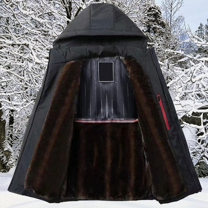 ❄️regalo caldo🔥Parka termico spesso con cappuccio da uomo✈️Spedizione gratuita