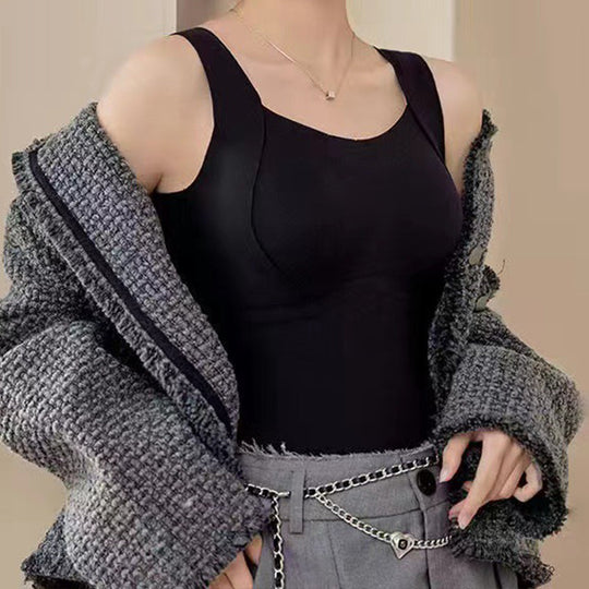 🎁Saisonausverkauf - 50% Rabatt🌸 Damen Thermo Tanktops mit integriertem BH