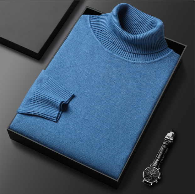 🧶 50 % RABATT PÅ VARMT SALG! ✨ Premium kasjmirgenser herre ensfarget - Mykt, behagelig garn med moderne passform for jobb &amp; Fritid 👔🎯