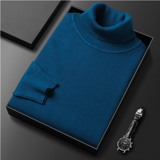 🧶 50 % RABATT PÅ VARMT SALG! ✨ Premium kasjmirgenser herre ensfarget - Mykt, behagelig garn med moderne passform for jobb &amp; Fritid 👔🎯