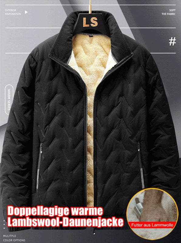 🔥Ograniczona czasowo zniżka 50% 🔥Dwuwarstwowa ciepła kurtka puchowa z wełny jagnięcej