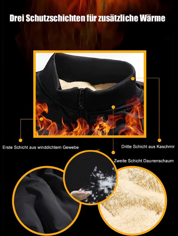 🔥Ograniczona czasowo zniżka 50% 🔥Dwuwarstwowa ciepła kurtka puchowa z wełny jagnięcej